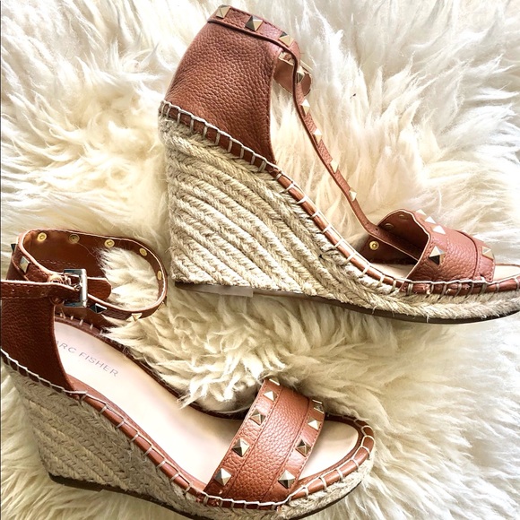 marc fisher wedges with studs